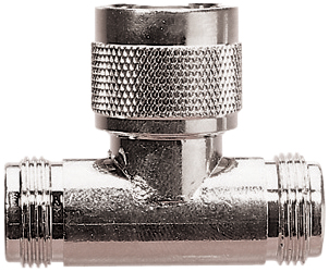 N Type T Connector (Female/Male/Female)
