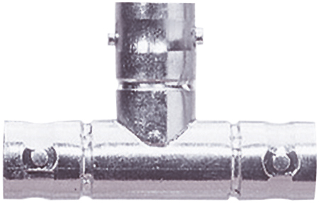 BNC T Connector with Gold Plated Pin Contact (Female/Female/Female) 50 Ohm