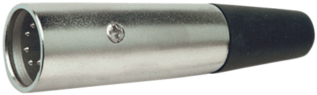 5 Pin XLR Line Plug with Cable Protector and Solder Terminals