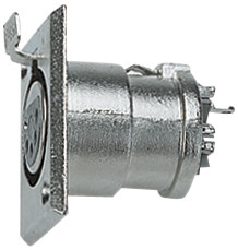 4 Pin XLR Female Chassis Socket with Solder Terminals