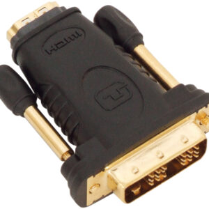 HDMI Socket to DVID Plug Adaptor Gold Plated