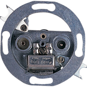 TV and FM Coaxial Wall Outlet With Tap