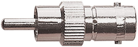 Phono Plug to BNC Socket Radio Frequency Adaptor