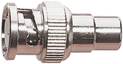BNC Plug to RCA Phono Socket Radio Frequency Adaptor