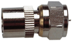 F Type Plug to 9.5 mm Coaxial Socket Radio Frequency Adaptor