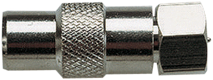 F Type Plug to 9.5 mm Coaxial Plug Radio Frequency Adaptor