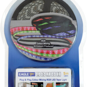 Eagle 12V RGB LED Tape Light Kit Inc In-line PSU