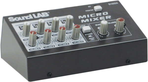 Soundlab 4 Channel Stereo Microphone Mixer