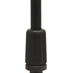 Telescopic Desk Microphone Stand With Round Base and Microphone Clip Black