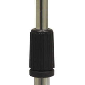 Telescopic Desk Microphone Stand With Round Base and Microphone Clip Sliver
