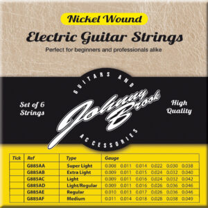 Johnny Brook Nickel Wound Electric Guitar Strings Set of 6