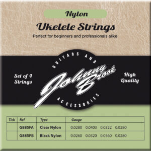 Set of 4 High Quality Clear Nylon Ukulele Strings
