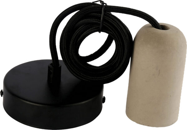 Girard Sudron Concrete Suspension E27 with 2m Textile Cable