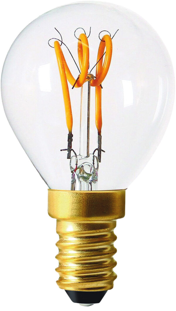 Girard Sudron LED Filament Golf ball Bulb 3 Loops G45 (2W/3W) E14