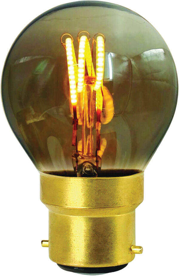 Girard Sudron LED Filament Golf ball Bulb 3 Loops G45 (3W) B22