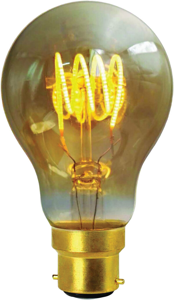 Girard Sudron LED Filament Standard Bulb 4 Loops A60 (4W) B22