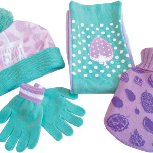 St Helens Home and Garden Childrens Hot Water Bottle, Hat, Scarf and Gloves Gift Set