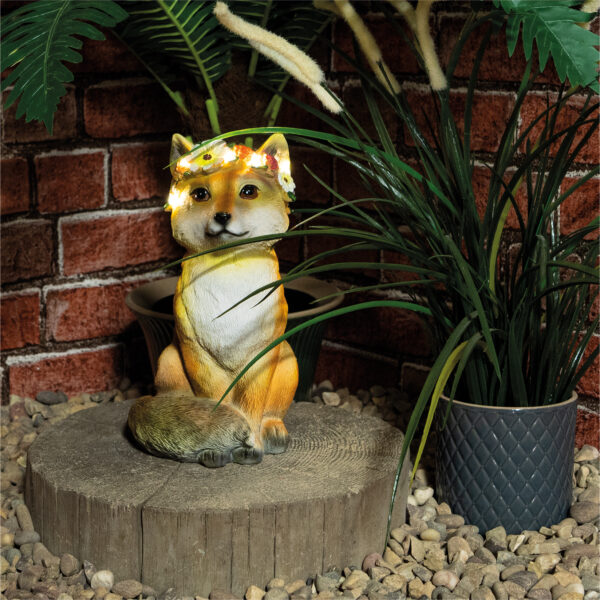 St Helens Home and Garden Solar Fox Ornament
