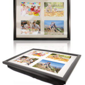 St Helens Home and Garden Lap Tray with 4 Photo Inserts and Bean Bag Cushion