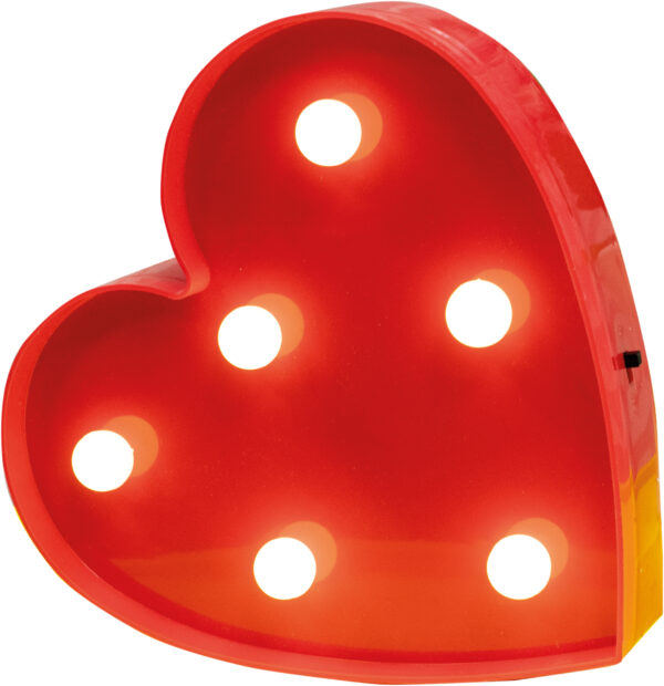 St Helens Home and Garden Heart LED Standing Light
