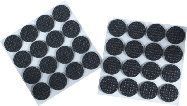 Self Adhesive Rubber Anti Vibration and Scratch Pads Round 20mm (32pcs)