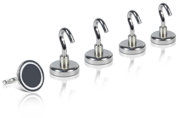 Strong Magnetic Hooks (Pack of 5) 47x36mm