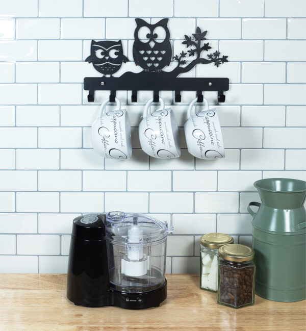 St Helens Home and Garden Owl Design Wall Mounted Key Hanger with 7 Hooks