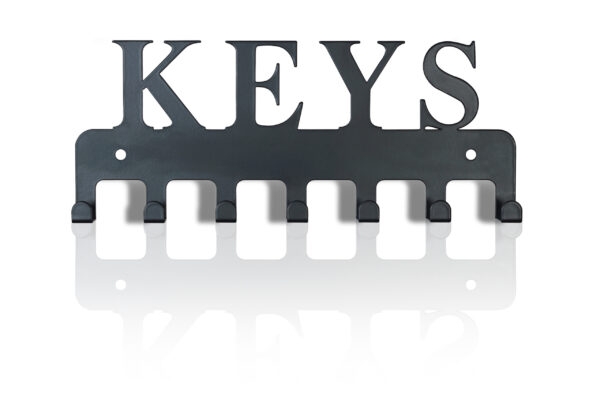 St Helens Home and Garden Key Design Wall Mounted Key Hanger with 7 Hooks