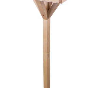 Free-Standing Wooden Bird Feeding Table