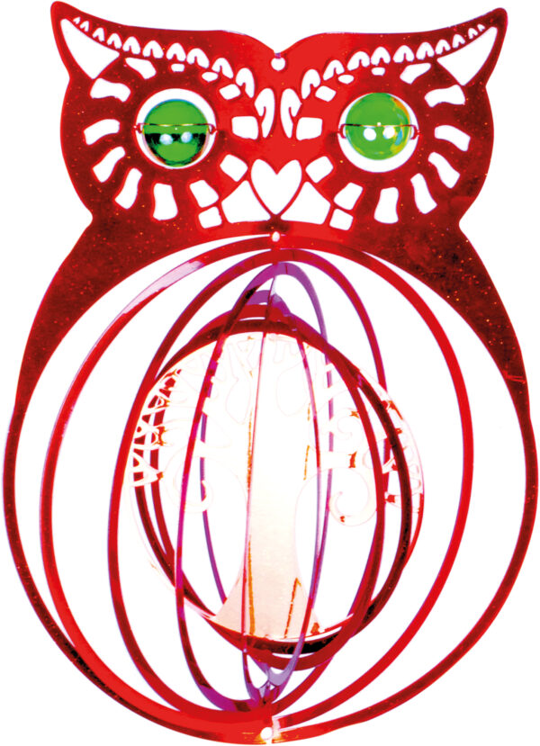 St Helens Home and Garden Owl Wind Spinner