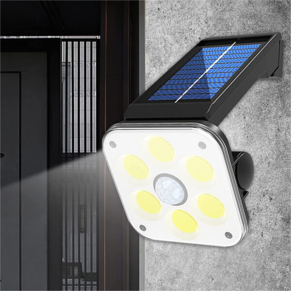 St Helens Home & Garden Solar Powered Outdoor Security Light With PIR And Adjustable bracket (120 Lumen) IP65