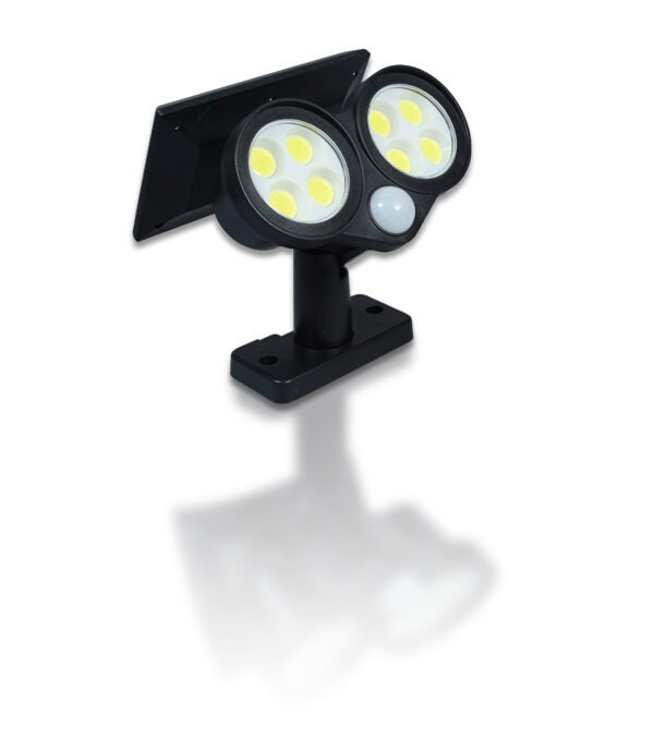 St Helens Home and Garden Twin LED Solar Security Lamp Wall and Floor Mount With Movement Sensor.