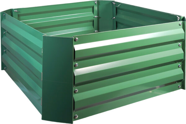 St Helens Home and Garden Metal Raised Garden Bed, Square Green