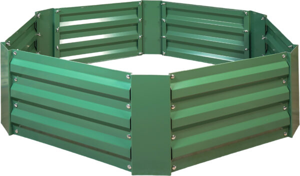 St Helens Home and Garden Metal Raised Garden Bed, Hexagon Green