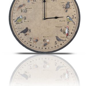 Wild Birds Design 12" Outdoor/Indoor Wall Clock