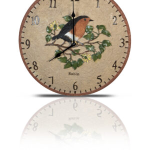Robin Design 12" Outdoor/Indoor Wall Clock