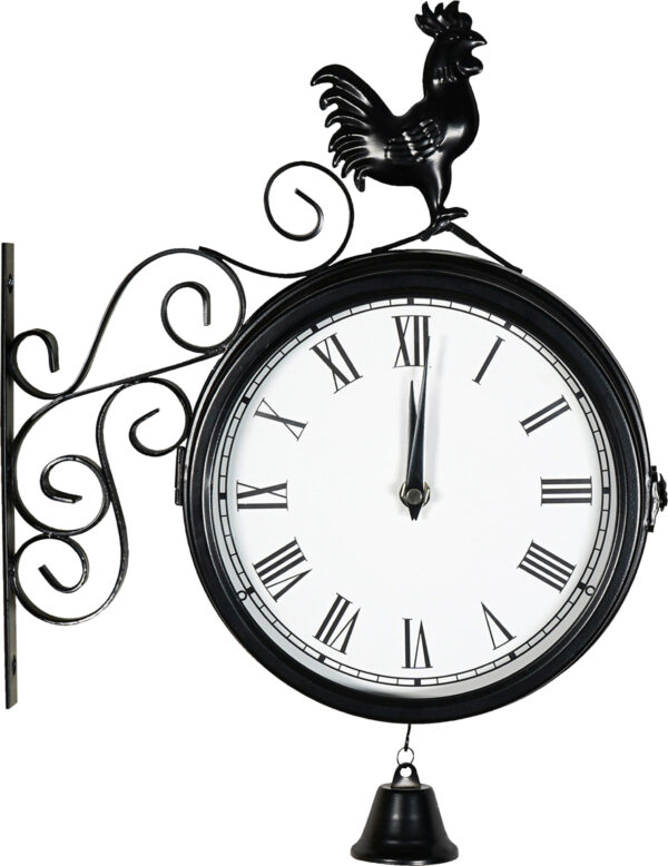 St Helens Home and Garden Double Sided Station Clock (Dia. 20cm)