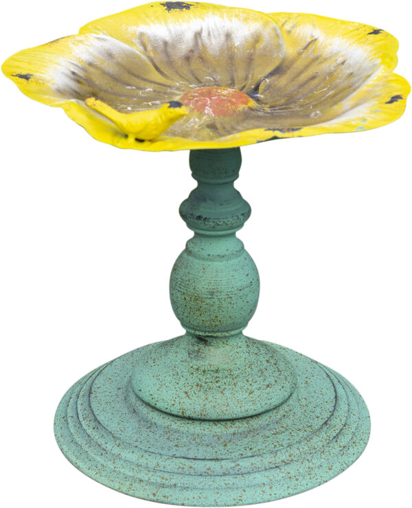 St Helens Home and Garden Ornamental Free Standing, Weather Resistant, Pedestal Style, Easy Assemble Bird Bath