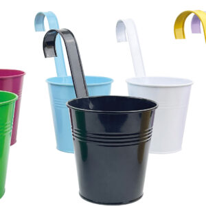 Metal Hanging Plant Pot - Pack of 7