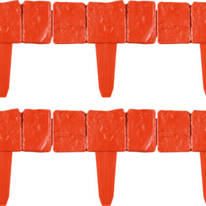 Brick Effect Garden Edge Fence - Pack of 10