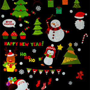 Xmas Haus Christmas Window Themed Sticker set of 78