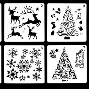 Xmas Haus Festive Stencil Pack of 8