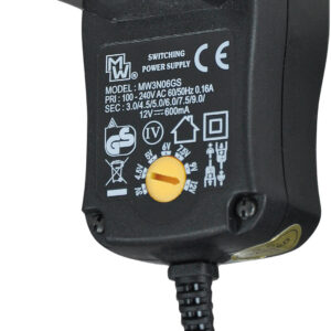 Multi-Voltage 600ma Regulated Switch Mode Power Supply Euro Plug