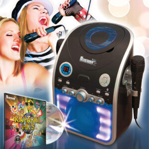Mr Entertainer CDG Karaoke Machine With Bluetooth & Flashing LED Lights Includes Double CDG Mr Entertainer Starter Disc