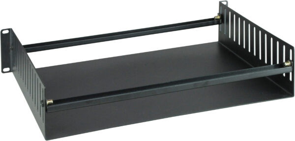 Steel Rack Tray with Adjustable Equipment Clamps and Fixings