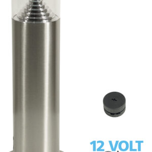 Luxform Lighting Canberra Post Light in Stainless Steel