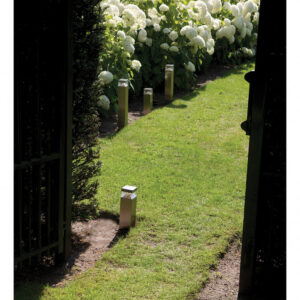 Luxform Lighting Hobart Tall Post Light in Stainless Steel