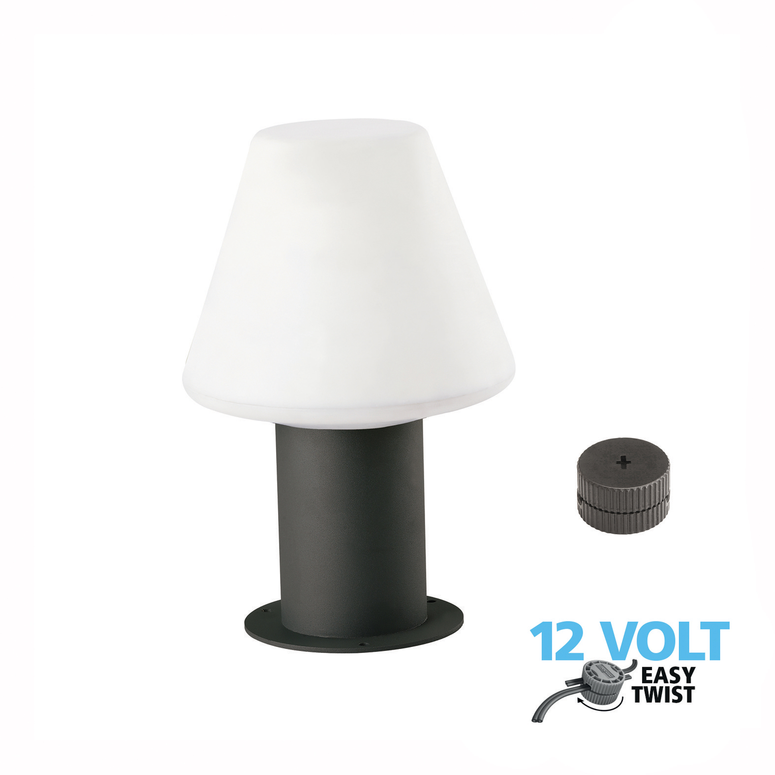 Luxform Lighting Melville Short Post Light in Anthracite