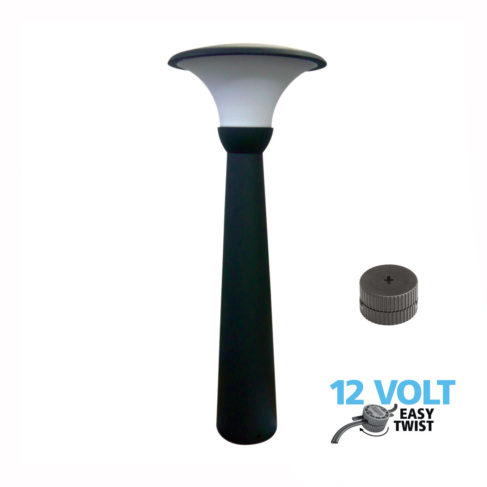 Luxform Lighting Perth Tall Post Light in Anthracite