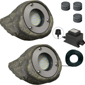 Luxform Lighting 12V Tatra Rocklight in Gravel - Kit